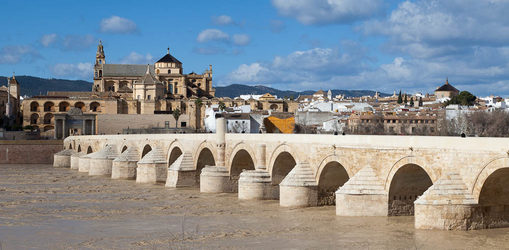 Roman Bridge Tourist Shot