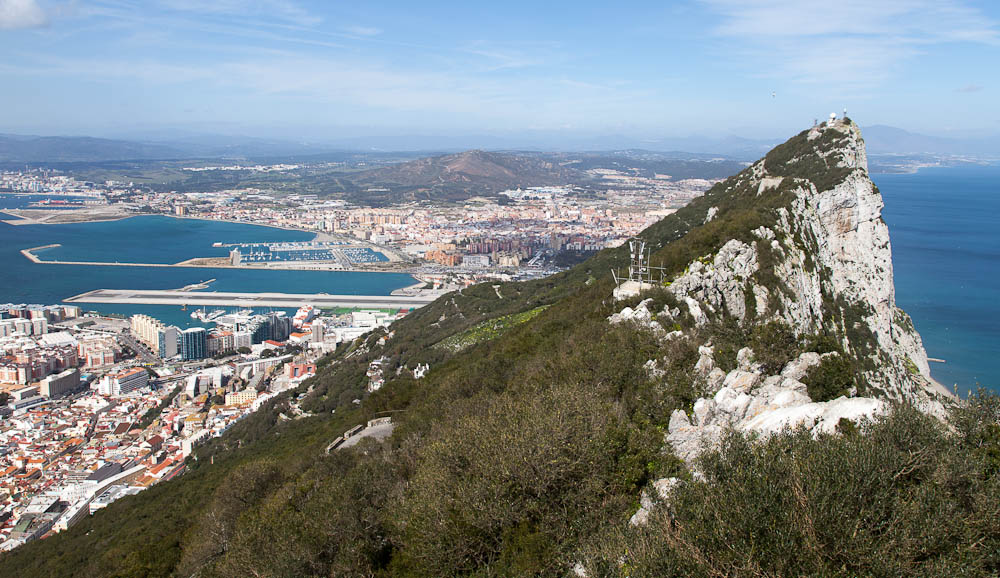 View Over UK And Spain