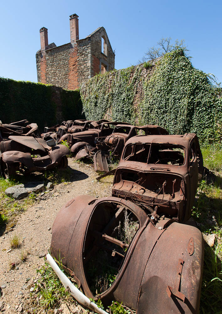 Burned Out Car Remains