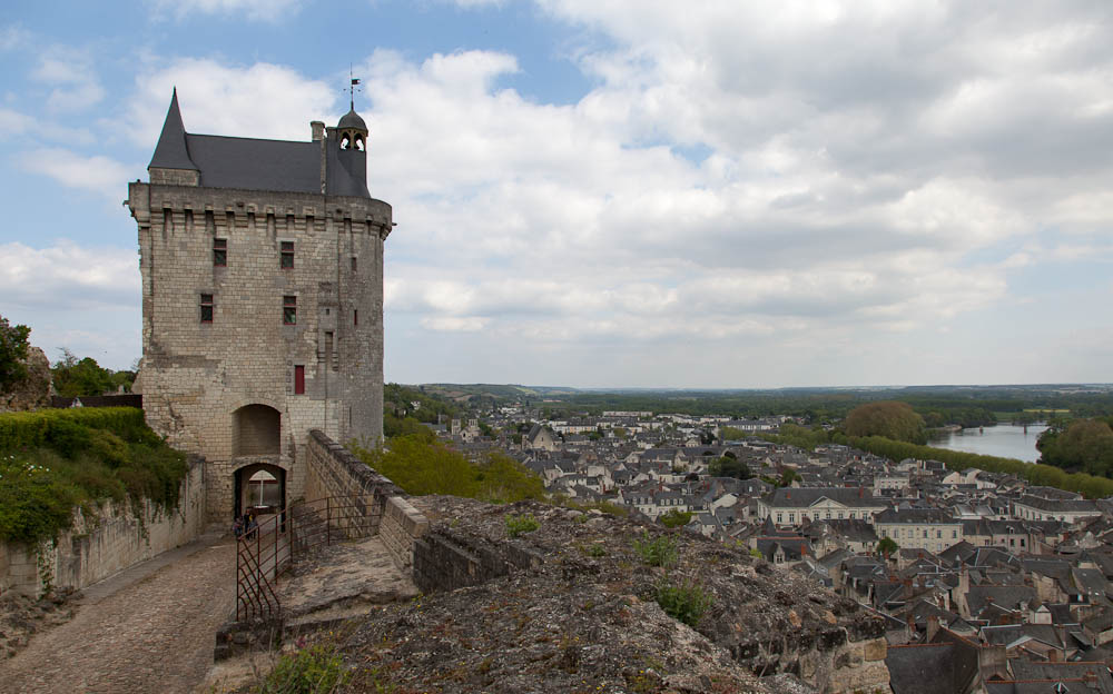 Chinon Chateau And Town