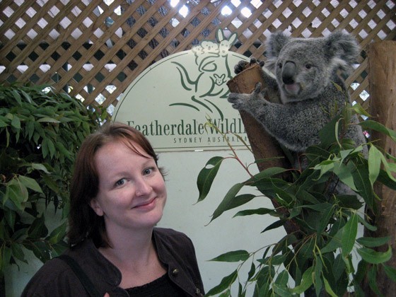 Sarah and koala